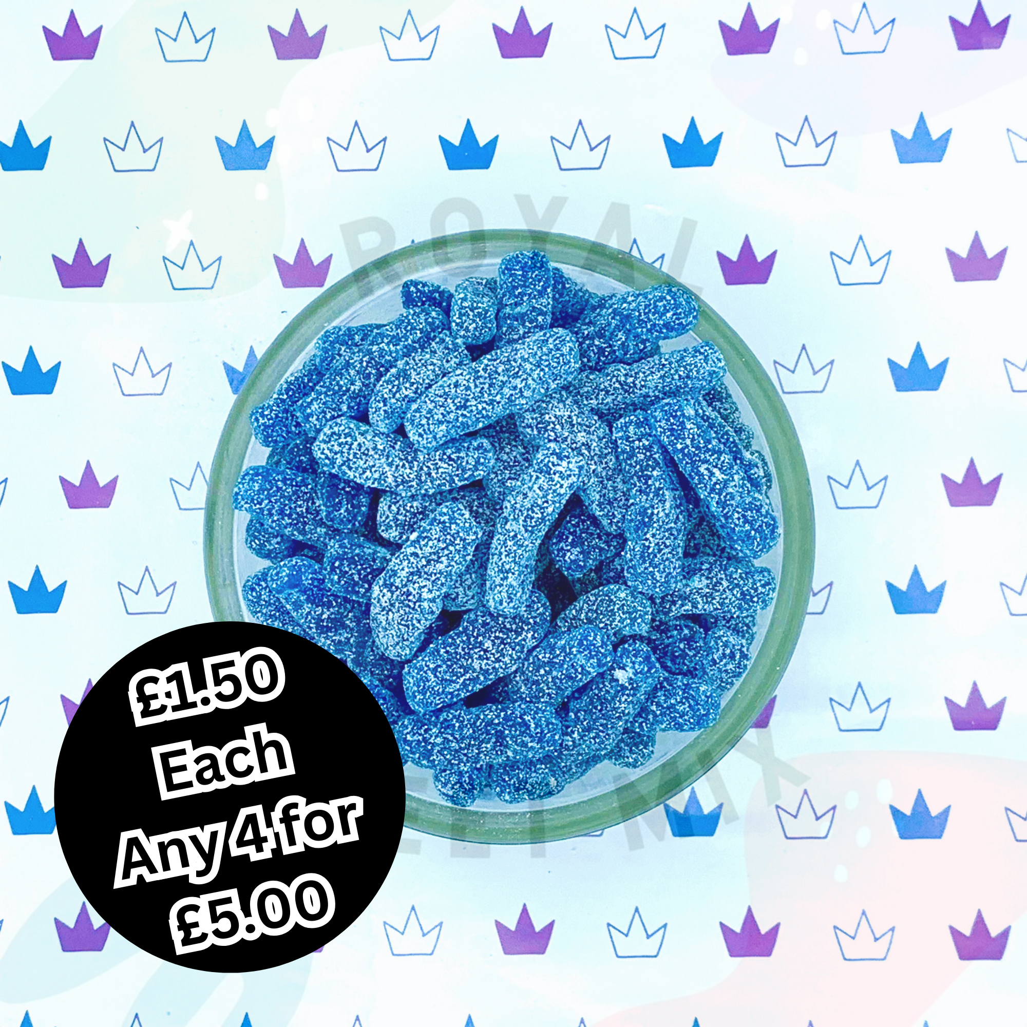 Fizzy Blue Babies - 100g