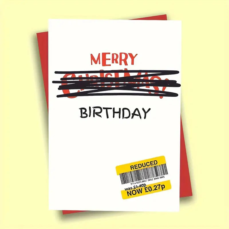 Merry Birthday Discount Card - Funny Birthday Card